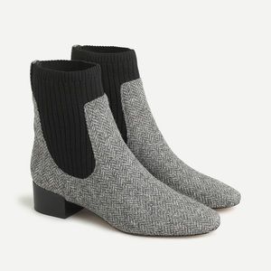 New J.crew Ribbed-shaft herringbone boots